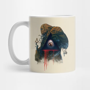 The Eye of Providence and Reptilian humanoid Mug